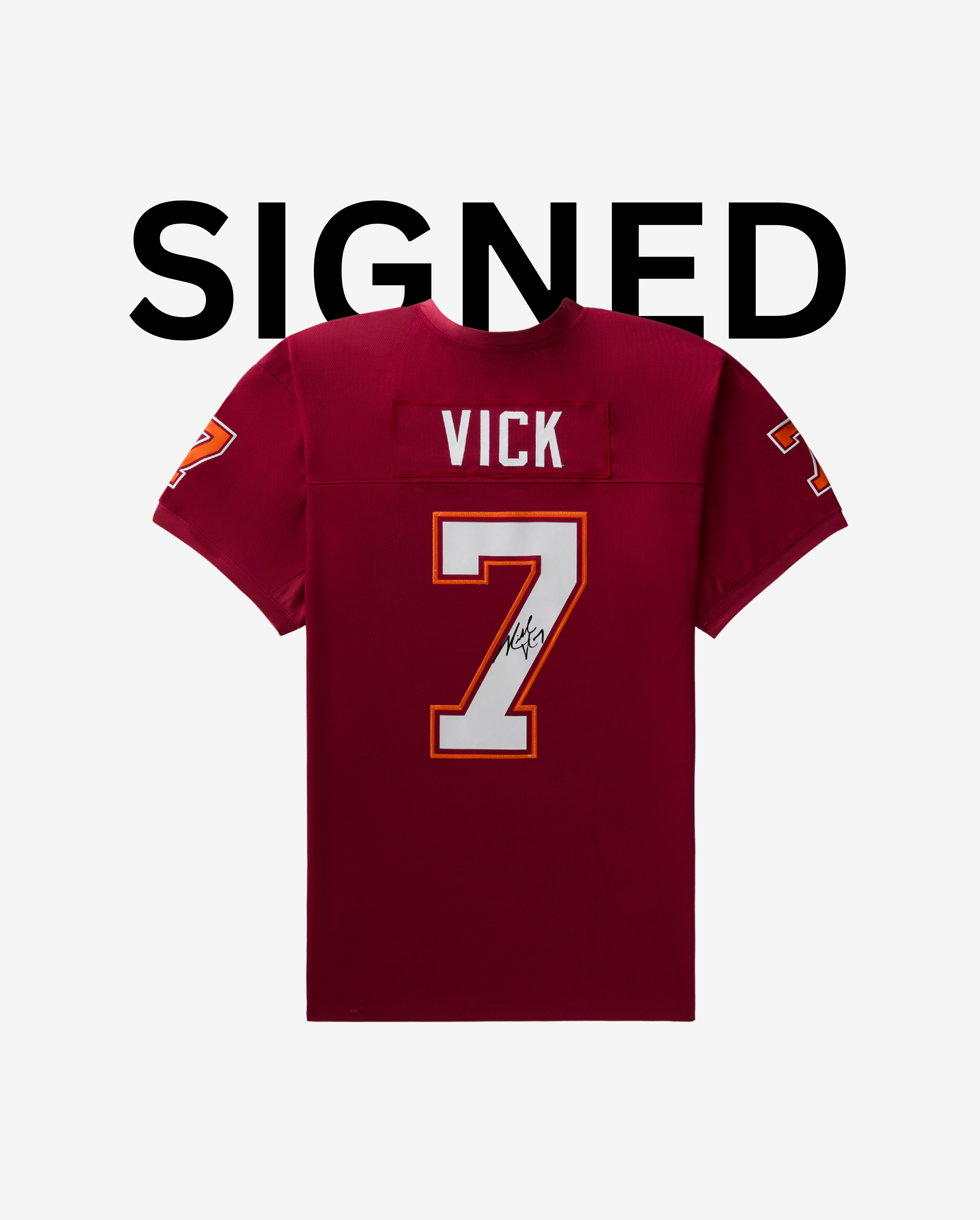 Signed Michael Vick Virginia Tech Away