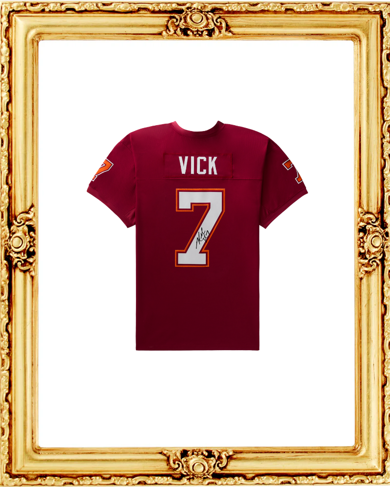 Signed Michael Vick Virginia Tech Away
