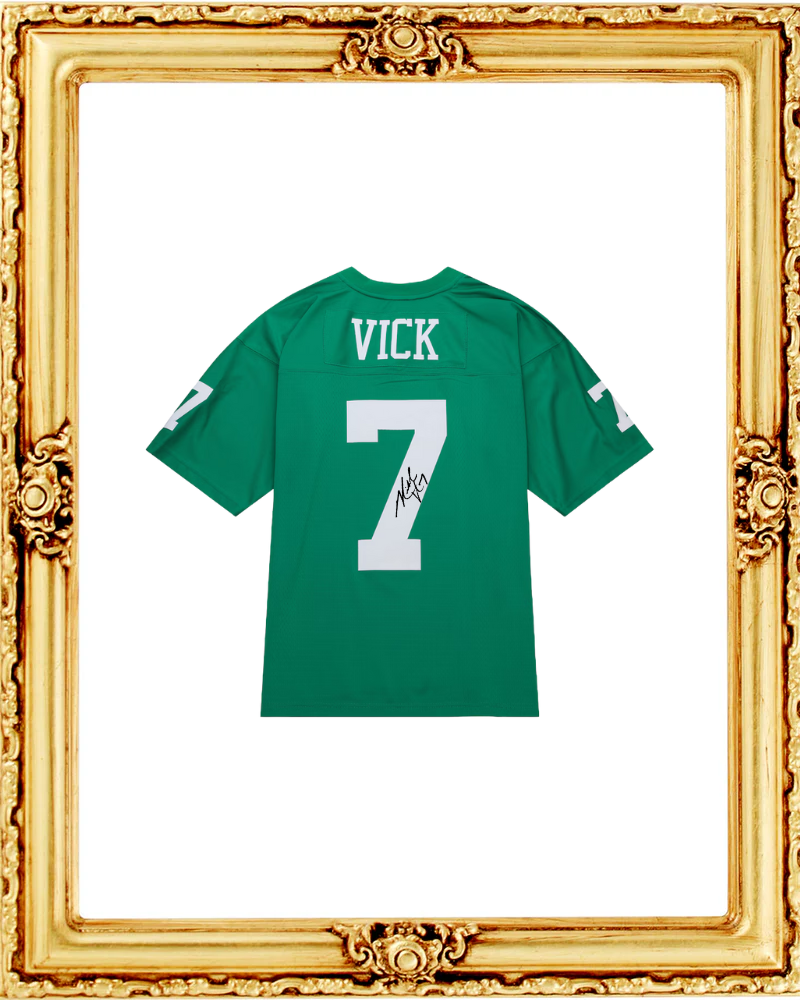 Signed Michael Vick Philadelphia Eagles Kelly Green 2010