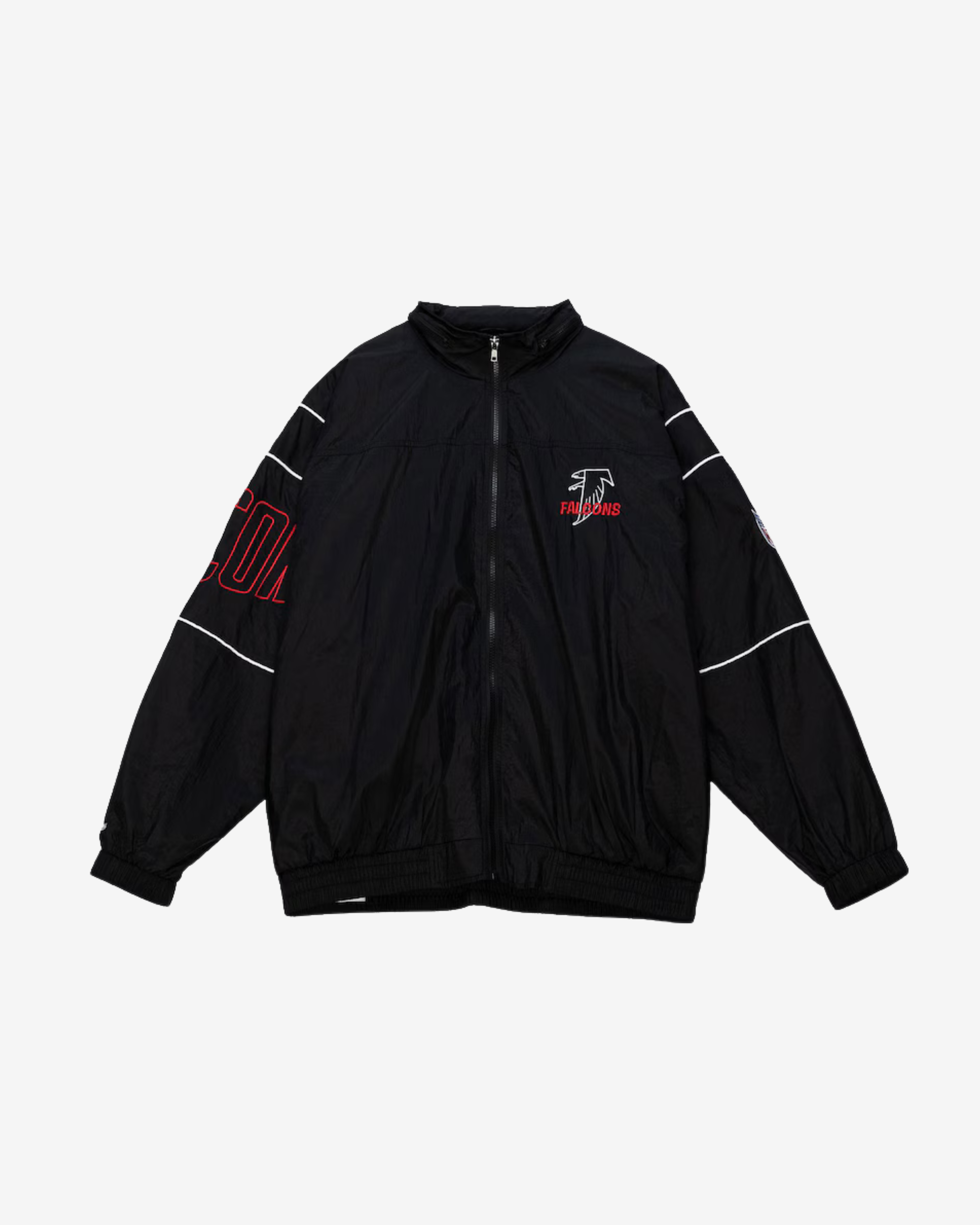 Black Atlanta Falcons Authentic Mitchell & Ness Sideline Jacket