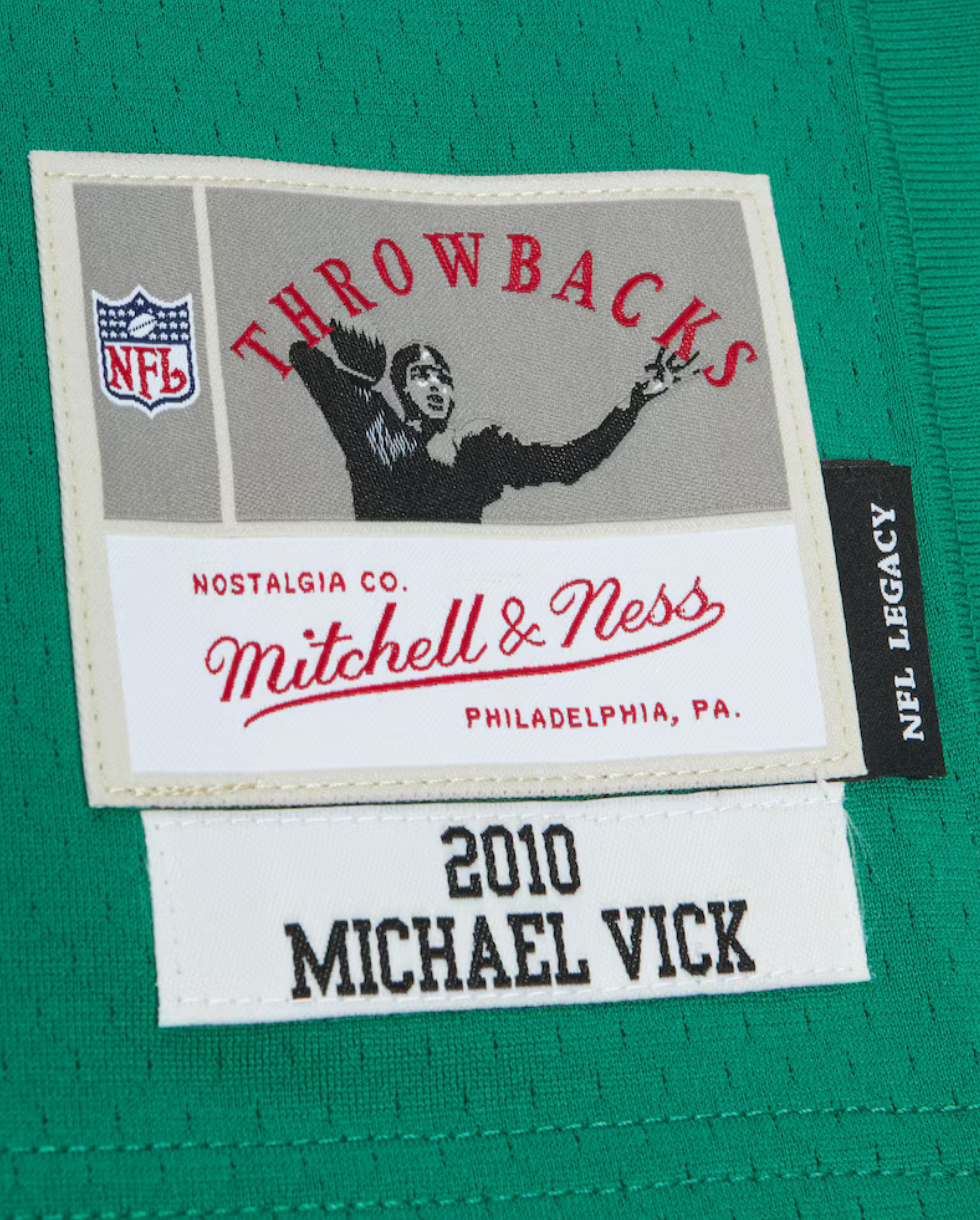 Michael Vick Philadelphia Eagles Kelly Green Mitchell and Ness