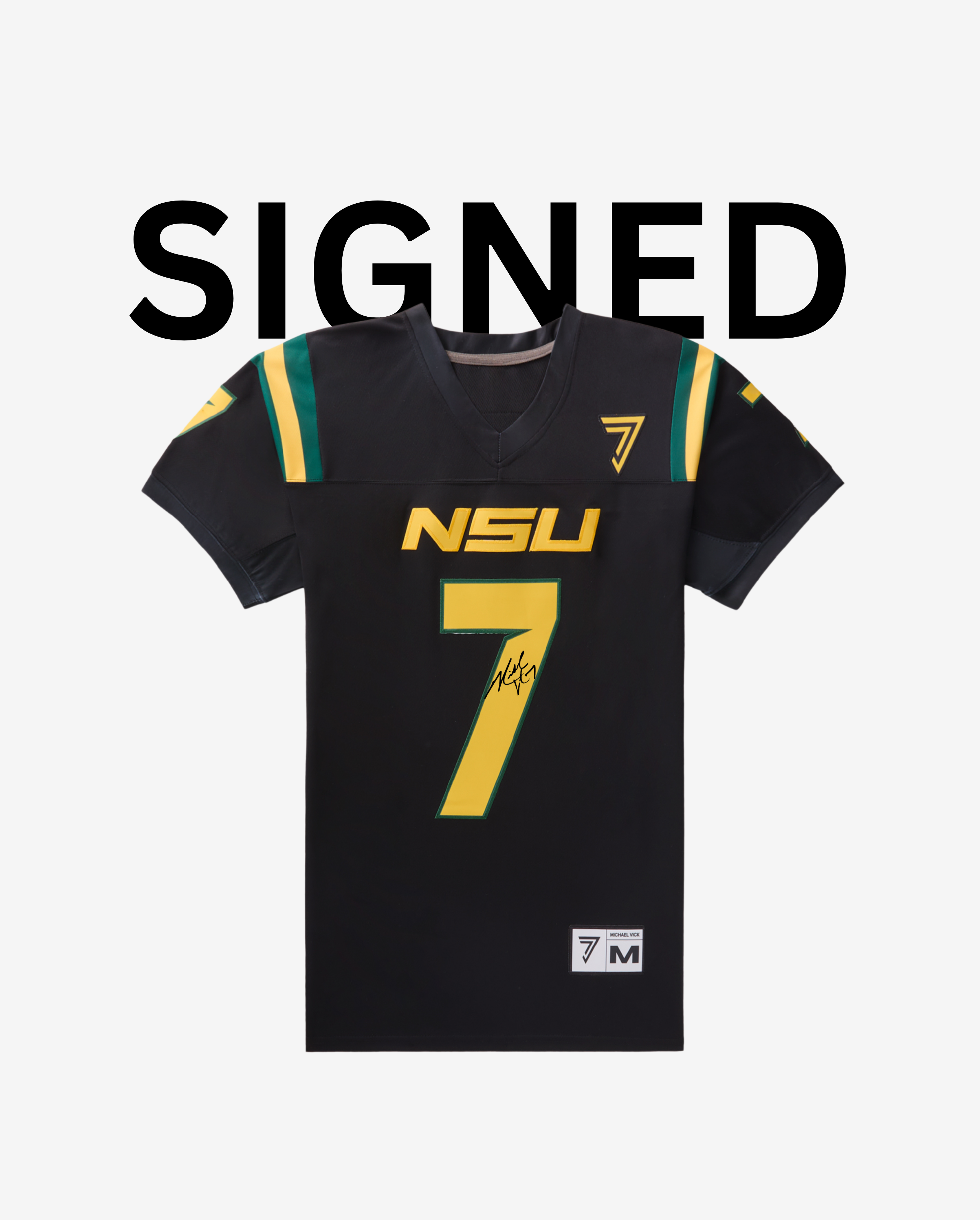 Signed Michael Vick Norfolk State Blackout